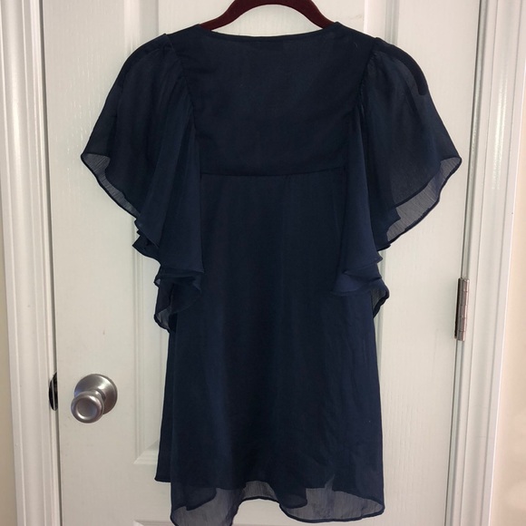 Mudd Navy Blue Blouse - Picture 3 of 3